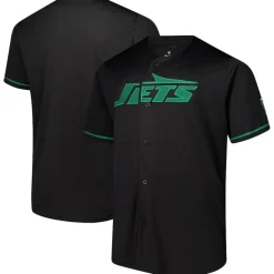 Sweaters & Dress Shirts|Big & Tall^New York Jets Men's Fanatics Black Pop Full-Button Jersey