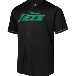 Sweaters & Dress Shirts|Big & Tall^New York Jets Men's Fanatics Black Pop Full-Button Jersey
