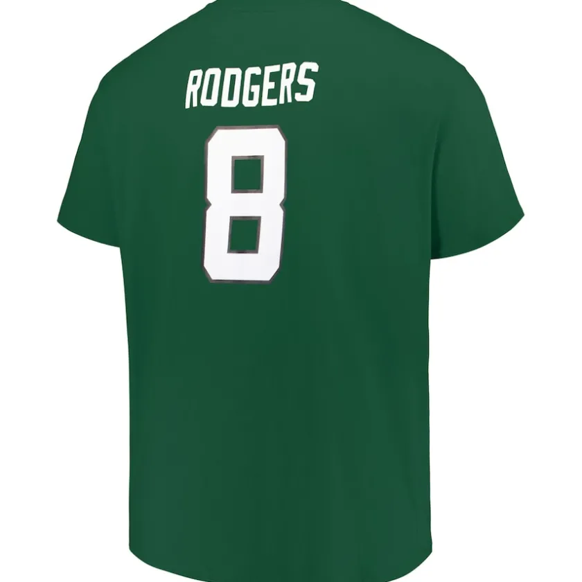 Big & Tall^New York Jets Men's Fanatics Aaron Rodgers Green Big & Tall T-Shirt