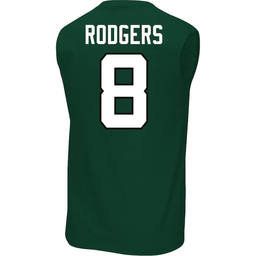 Big & Tall|Tank Tops^New York Jets Men's Fanatics Aaron Rodgers Green Big & Tall Muscle Tank Top