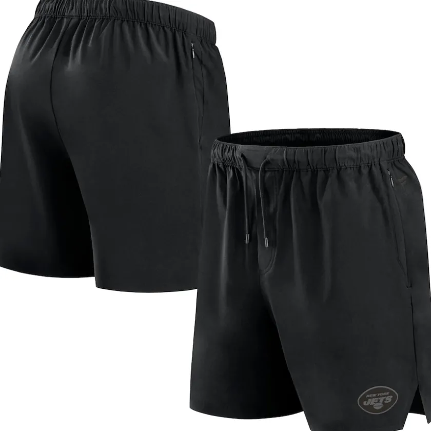 Shorts & Pants^New York Jets Men's Fanatics Black Front Office Woven Shorts