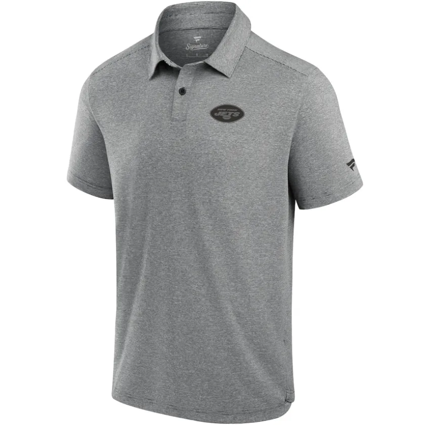 Polos^New York Jets Men's Fanatics Black Front Office Tech Polo Shirt