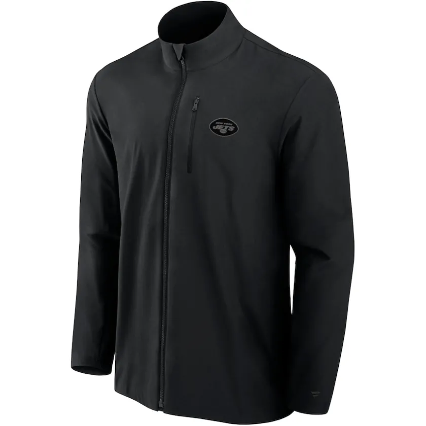 Jackets|Sweatshirts & Fleece^New York Jets Men's Fanatics Black Front Office Woven Full-Zip Jacket