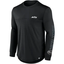 T-Shirts|Men^New York Jets Men's Fanatics Black Blackout Long Sleeve T-Shirt