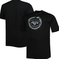 Big & Tall^New York Jets Men's Fanatics Black Big & Tall Color Pop T-Shirt