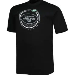 Big & Tall^New York Jets Men's Fanatics Black Big & Tall Color Pop T-Shirt