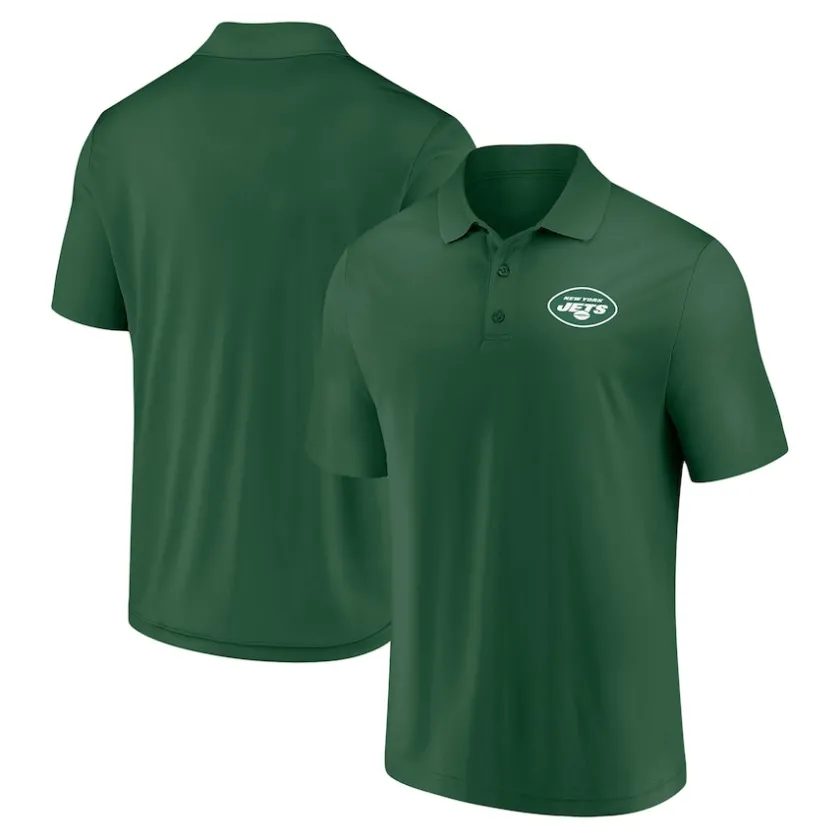 Polos^New York Jets Men's Fanatics Green Component Polo