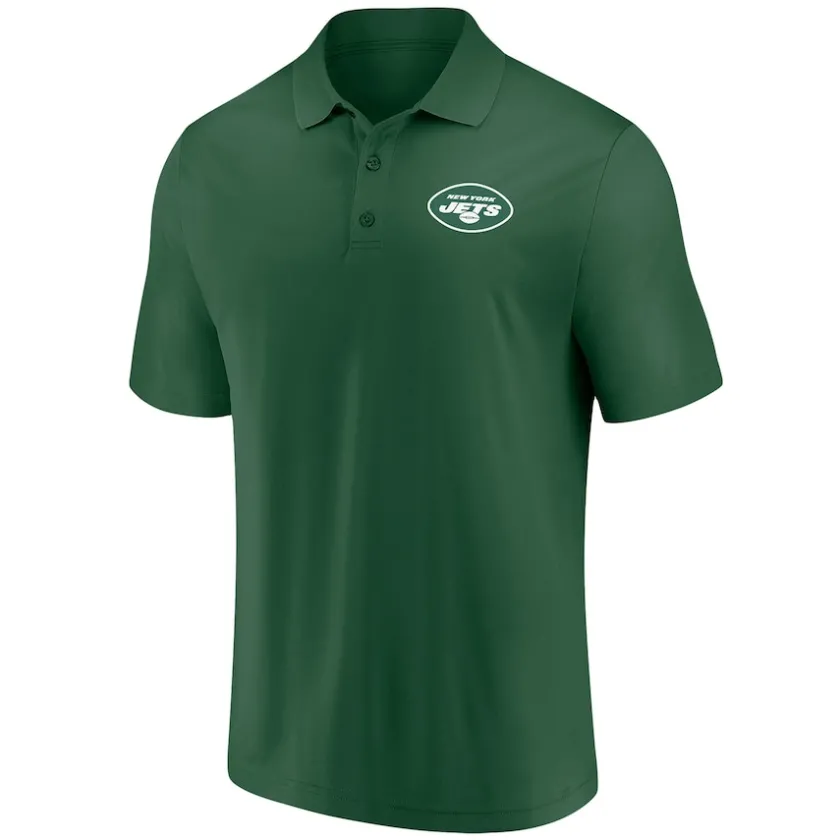 Polos^New York Jets Men's Fanatics Green Component Polo