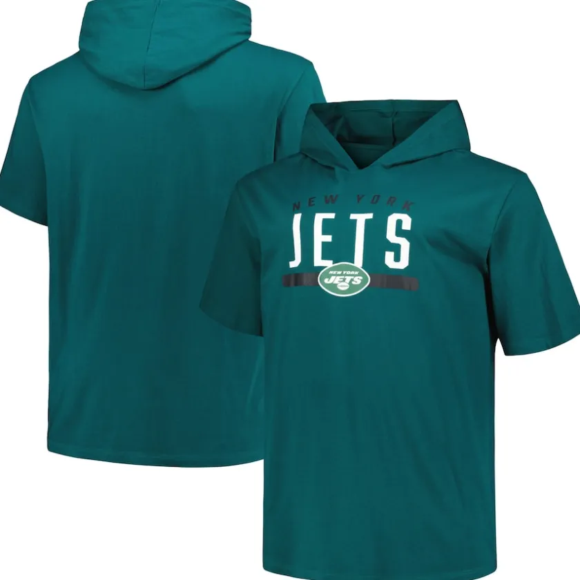 Big & Tall^New York Jets Men's Fanatics Green Big & Tall Hoodie T-Shirt