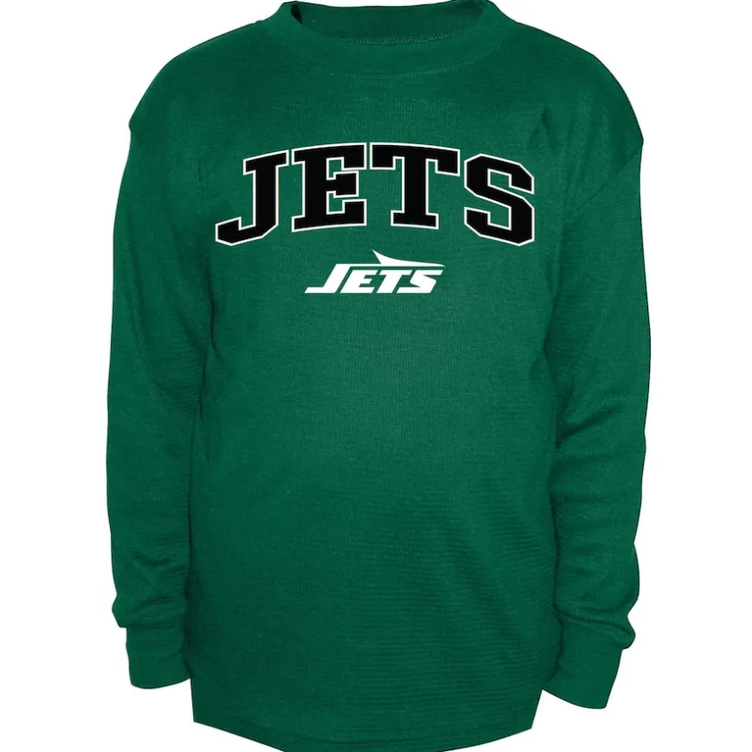 Big & Tall|Long Sleeved^New York Jets Men's Fanatics Green Big & Tall Thermal Long Sleeve T-Shirt