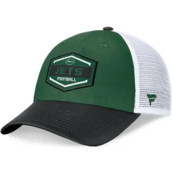 Hats|Men^New York Jets Men's Fanatics Green/Black Bench Trucker Adjustable Hat