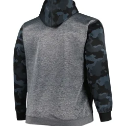 Sweatshirts & Fleece|Men^New York Jets Men's Fanatics Heather Charcoal Big & Tall Camo Pullover Hoodie