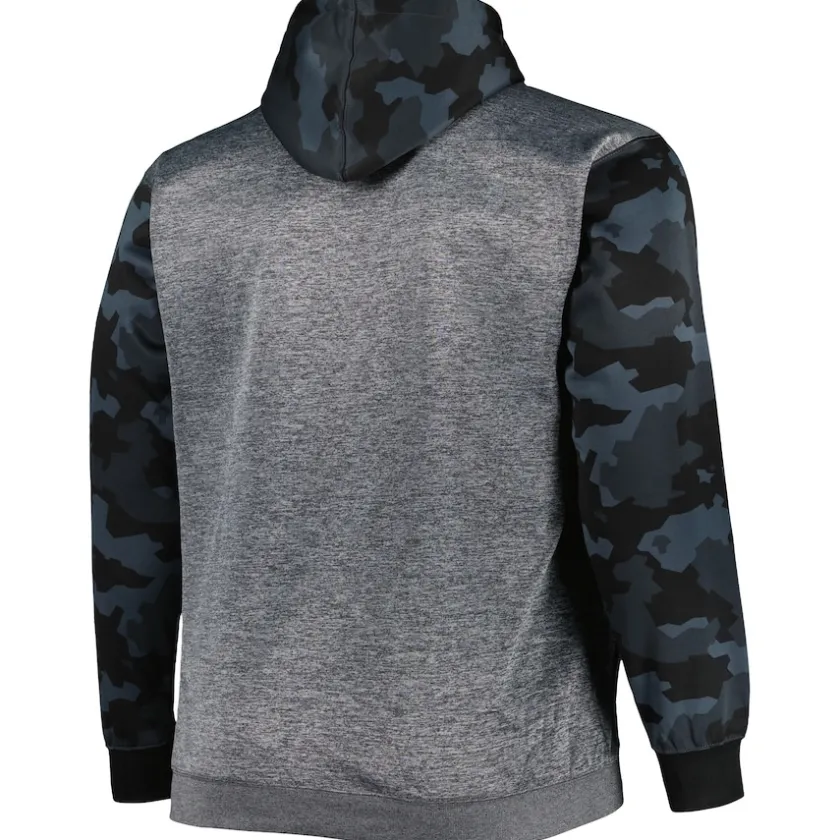 Sweatshirts & Fleece|Men^New York Jets Men's Fanatics Heather Charcoal Big & Tall Camo Pullover Hoodie