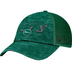 Adjustable^New York Jets Men's Fanatics Heather Green Challenge Trucker Adjustable Hat