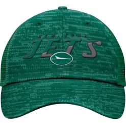 Adjustable^New York Jets Men's Fanatics Heather Green Challenge Trucker Adjustable Hat