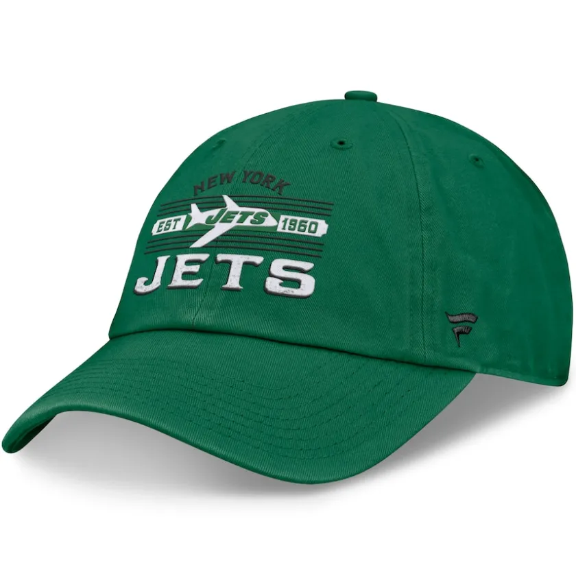 Hats|Men^New York Jets Men's Fanatics Kelly Green Vintage Delay Adjustable Hat
