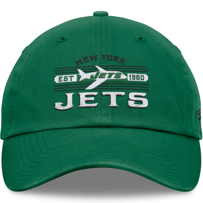 Hats|Men^New York Jets Men's Fanatics Kelly Green Vintage Delay Adjustable Hat