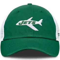 Adjustable^New York Jets Men's Fanatics Kelly Green/White Vintage Trucker Adjustable Hat