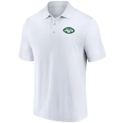 Polos^New York Jets Men's Fanatics White Component Polo