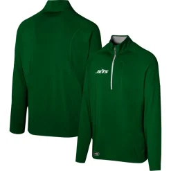 Jackets^New York Jets Men's Green Grind Iron Quarter-Zip Top