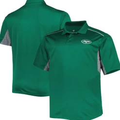 Big & Tall^New York Jets Men's Green Big & Tall Team Color Polo