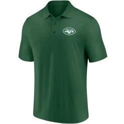 Polos^New York Jets Men's Green/Black Dueling Two-Pack Polo Set