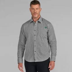 Sweaters & Dress Shirts^New York Jets Men's J. Palmer Black Dual Threat Long Sleeve Button-Up Shirt