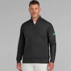 Jackets|Sweatshirts & Fleece^New York Jets Men's J. Palmer Black Franchise Quarter-Zip Sweater