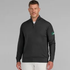 Jackets|Sweatshirts & Fleece^New York Jets Men's J. Palmer Black Franchise Quarter-Zip Sweater