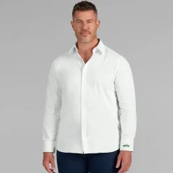 Sweaters & Dress Shirts^New York Jets Men's J. Palmer White Man-In-Motion Long Sleeve Button-Up Dress Shirt