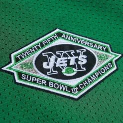 Authentic|Throwback^New York Jets Men's Mitchell & Ness Boomer Esiason Kelly Green 1993 Authentic Retired Player Pocket Jersey