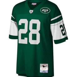 Replica|Throwback^New York Jets Men's Mitchell & Ness Curtis Martin Green Legacy Replica Jersey