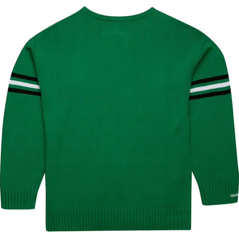 Sweaters & Dress Shirts|Sweaters^New York Jets Men's Mitchell & Ness Green Throwback 1984 Pullover Sweater