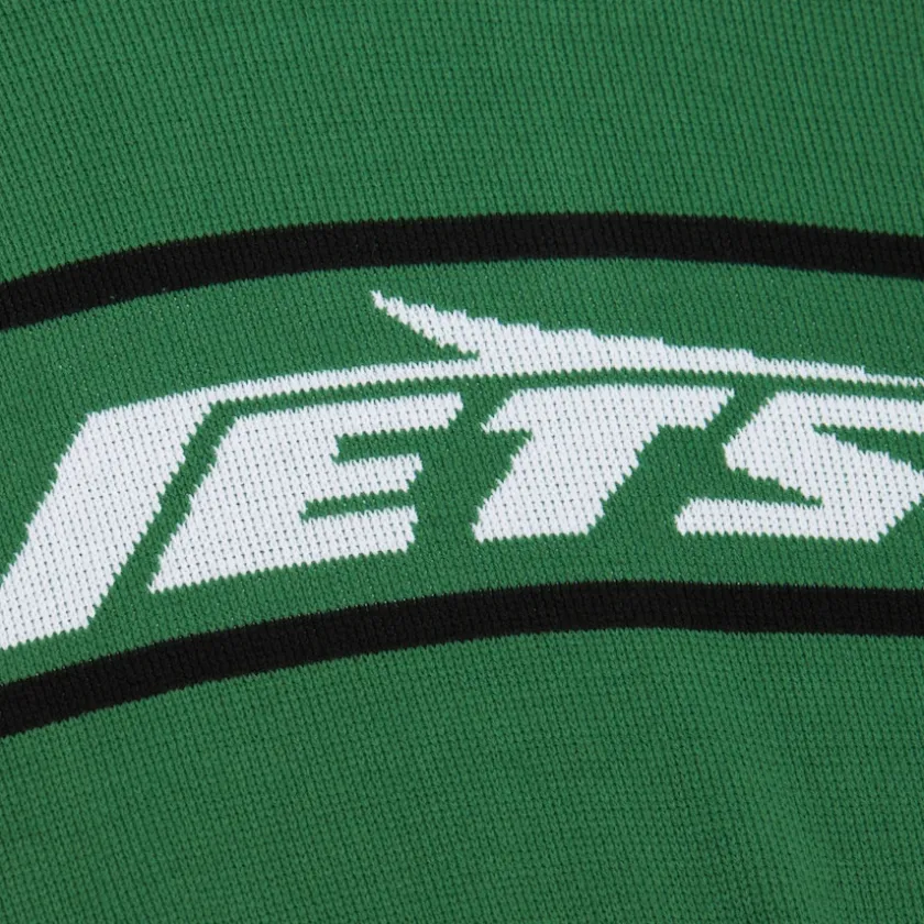 Sweaters & Dress Shirts|Sweaters^New York Jets Men's Mitchell & Ness Green Throwback 1984 Pullover Sweater