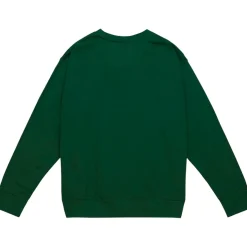 Sweatshirts & Fleece|Men^New York Jets Men's Mitchell & Ness Green Basic Fleece Pullover Sweatshirt