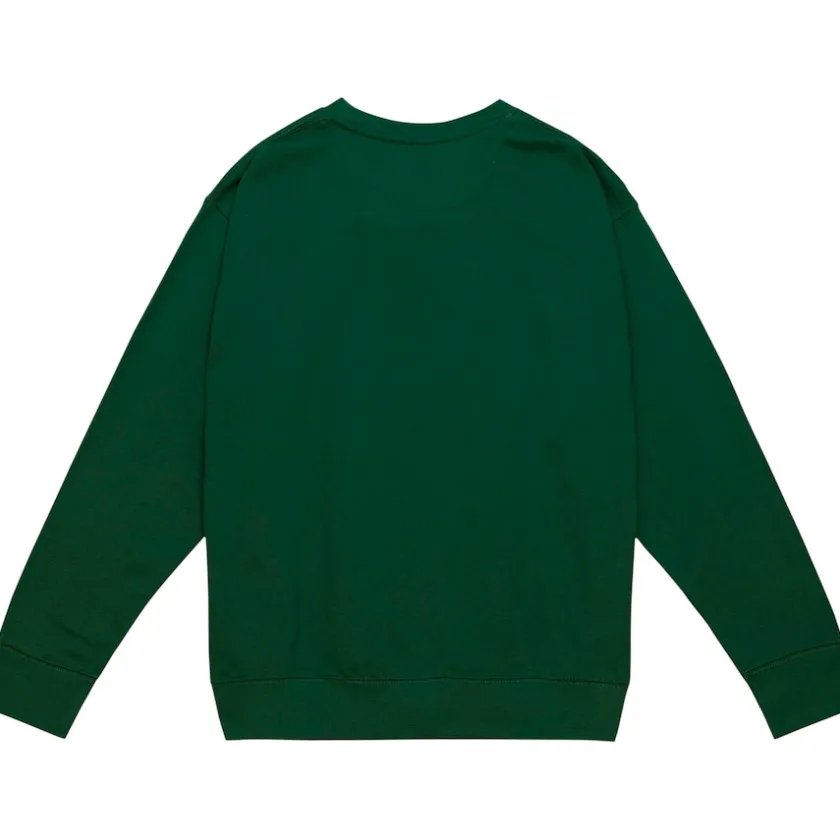 Sweatshirts & Fleece|Men^New York Jets Men's Mitchell & Ness Green Basic Fleece Pullover Sweatshirt