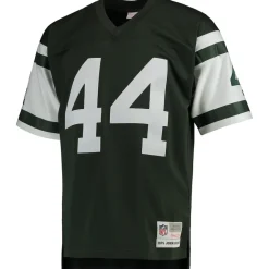 Throwback^New York Jets Men's Mitchell & Ness John Riggins Green Retired Player Legacy Replica Jersey