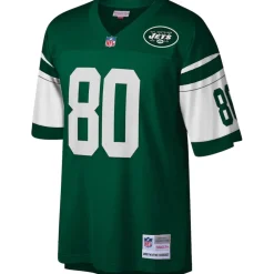 Replica|Throwback^New York Jets Men's Mitchell & Ness Wayne Chrebet Green Legacy Replica Jersey