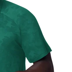 Polos^New York Jets Men's MSX By Michael Strahan Green Baseline Raglan Polo