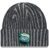 Knit^New York Jets Men's New Era Black 2023 Salute To Service Cuffed Knit Hat