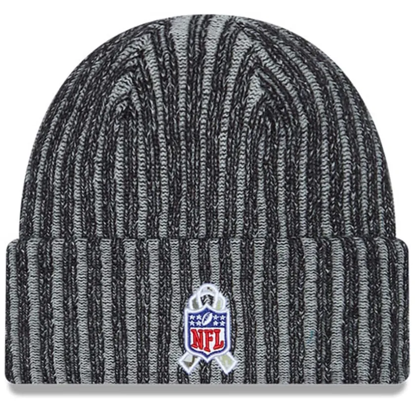 Knit^New York Jets Men's New Era Black 2023 Salute To Service Cuffed Knit Hat