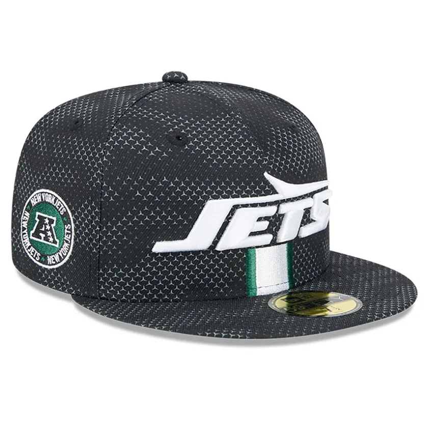Hats|Men^New York Jets Men's New Era Black 2024 Sideline 59FIFTY Fitted Hat