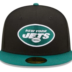 Fitted^New York Jets Men's New Era Black/Green Flipside 2Tone 59FIFTY Fitted Hat