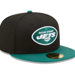 Fitted^New York Jets Men's New Era Black/Green Flipside 2Tone 59FIFTY Fitted Hat