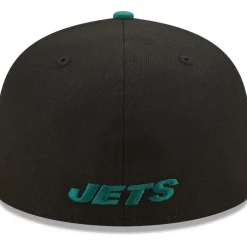 Fitted^New York Jets Men's New Era Black/Green Flipside 2Tone 59FIFTY Fitted Hat