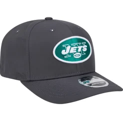 Adjustable|Snapback^New York Jets Men's New Era Graphite Main 9SEVENTY Stretch-Snap Hat