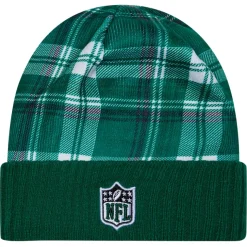 Knit^New York Jets Men's New Era Green Sideline Statement Cuffed Knit Hat