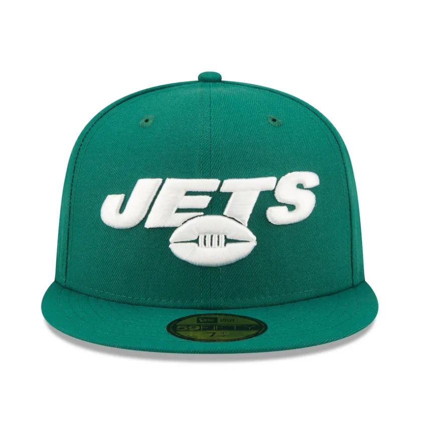 Fitted^New York Jets Men's New Era Green Elemental 59FIFTY Fitted Hat