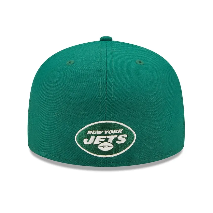 Fitted^New York Jets Men's New Era Green Elemental 59FIFTY Fitted Hat