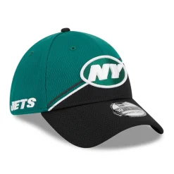 Flex^New York Jets Men's New Era Green/Black 2023 Sideline 39THIRTY Flex Hat